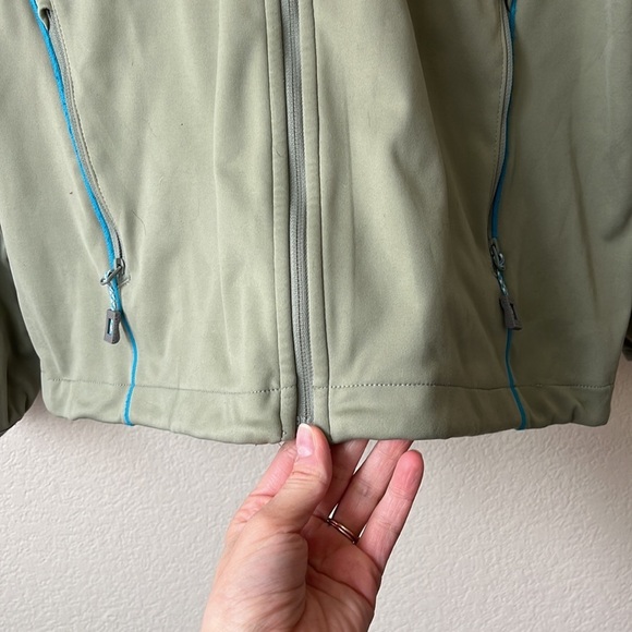 Merrell Mens Soft Shell Windbreaker Jacket Lightweight Zip Up Green Medium - Picture 8 of 14